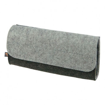 Filztasche für 32 Globuli, grau/hellgrau