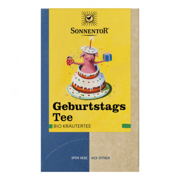 Geburtstagstee Beutel -  bio